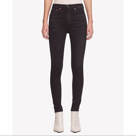 Rag & Bone Black High Rise Vintage Skinny Jeans 27 - Picture 1 of 10